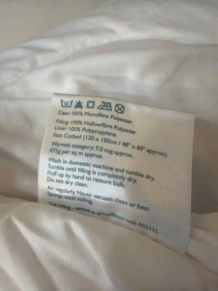 Photo of free Cot bed bedsheets (Blackheath) #3