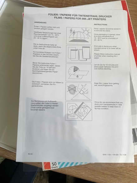 Photo of free Inkjet film (Groby LE6) #1