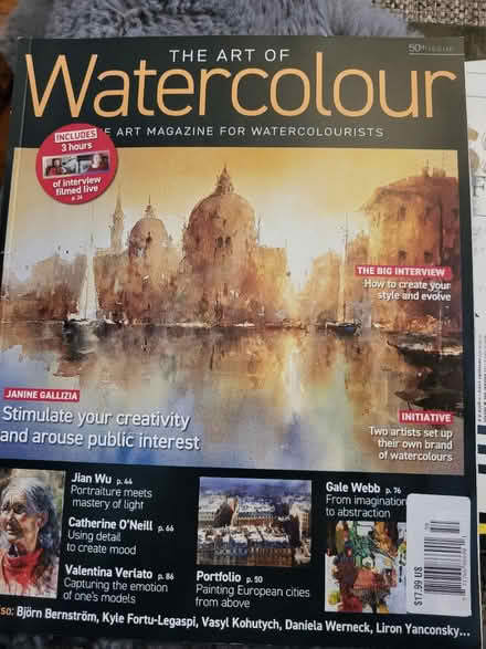 Photo of free Two watercolor Artist Magazines (Near Downtown Ypsilanti) #1