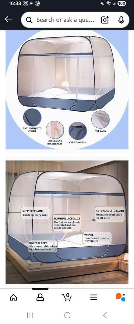 Photo of free Collapsible Mosquito Bed Net Canopy (NW10) #1