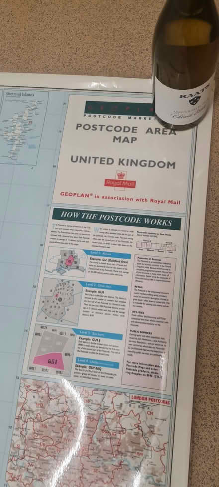 Photo of free Laminated Map of the UK 121cm by 101cm (Wine not included) (Stroud Green N4) #2