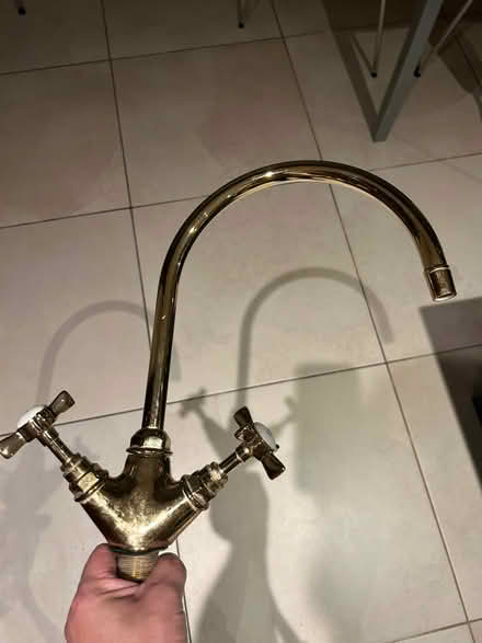 Photo of free Brass fully working kitchen sink tap (Askew Road W12) #1