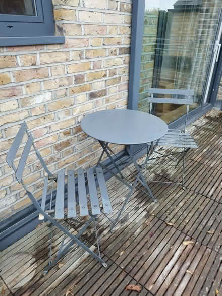 Photo of free Bistro table and two chairs (Teddington TW11) #2