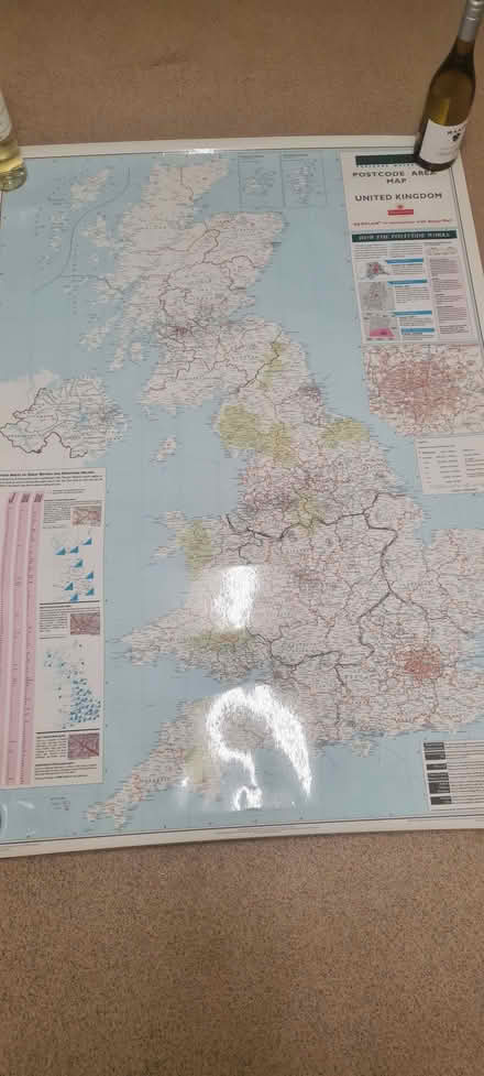 Photo of free Laminated Map of the UK 121cm by 101cm (Wine not included) (Stroud Green N4) #1