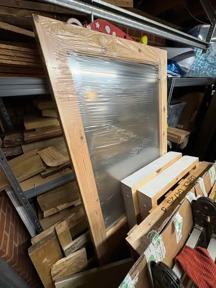 Photo of free Pine door with window (Farnham Royal) #1