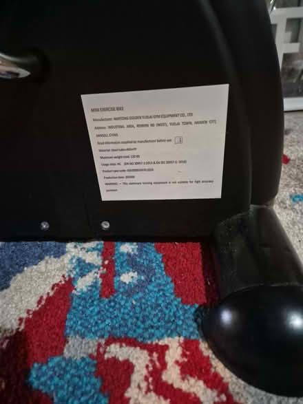 Photo of free Mini exercise bike (Fleetwood FY7) #1