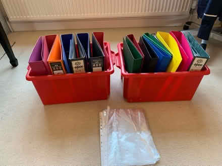 Photo of free Lever arch files, ring binders and plastic document wallets (Highway SL6) #1