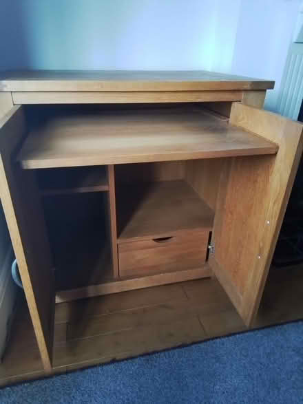 Photo of free Sideboard, hidden computer desk (Woodseats S8) #2