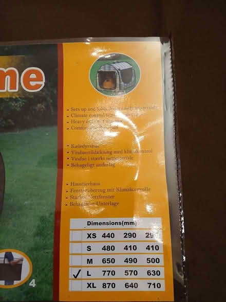 Photo of free Large Foldaway Pet Home (S17 (Dore)) #2