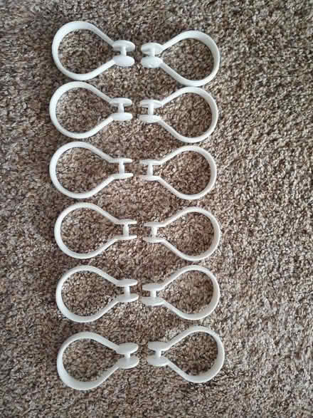Photo of free Plastic shower curtain hooks (Salph End MK41) #1