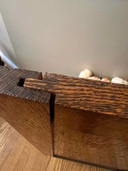 Photo of free Oak and marble bookshelf/cabinet (Silver Spring) #3