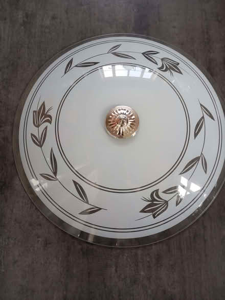 Photo of free Circular ceiling light & spare shade (Hathern LE11) #2