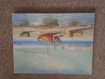 Photo of free Canvas Painting of Boats on a Shore (Gillingham ME7) #1