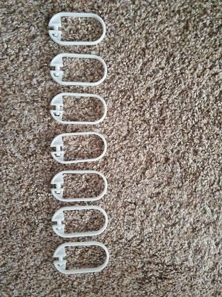 Photo of free Plastic shower curtain hooks (Salph End MK41) #2