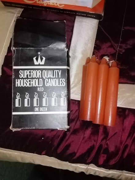 Photo of free 10 red candles (Tonbridge TN9) #1