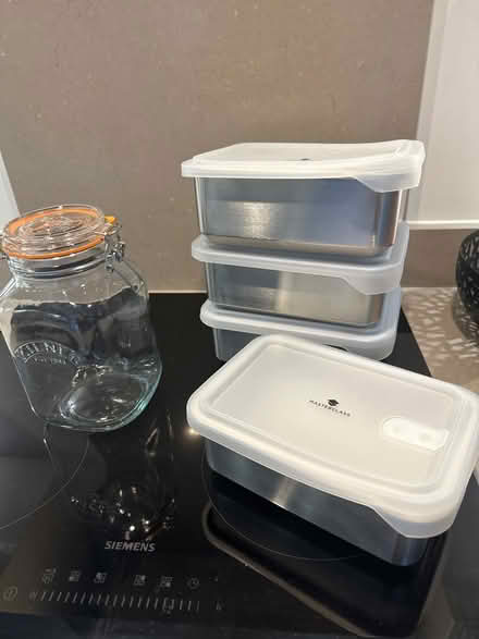 Photo of free 4 x Masterclass 2L food containers & 1 x Kilner 2L storage j (Woodford SK7) #1