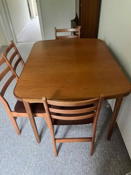 Photo of free Dining table and four chairs (Rock, Cornwall) #1