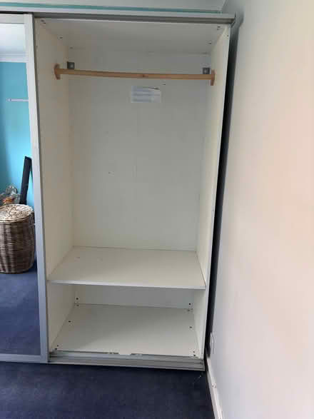 Photo of free IKEA PAX Triple wardrobe with sliding mirror doors (Crockford Bridge Farm KT15) #3