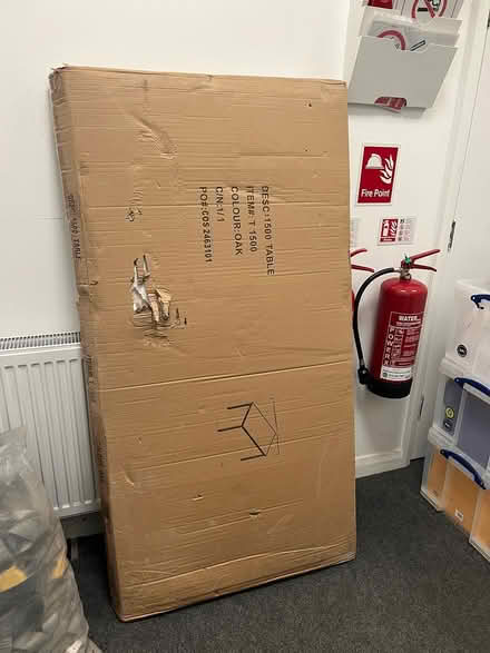 Photo of free New boxed office table (Sutton Coldfield B73) #1