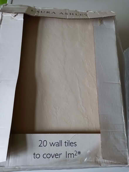 Photo of free Laura Ashley cream tiles x20 (Agar Nook LE67) #1