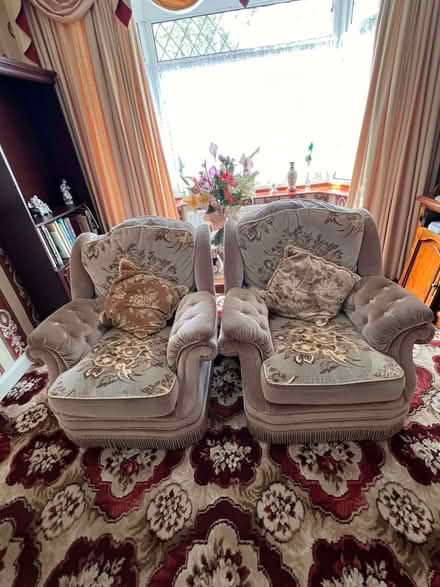 Photo of free 3 armchairs and one settee (Quinton B32) #2