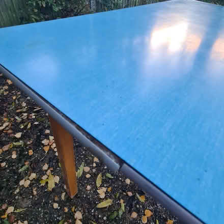 Photo of free Blue Melamjne Kitchen Table (Southgate RH11) #1