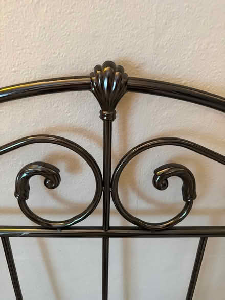 Photo of free King size metal headboard (Letchworth) #4
