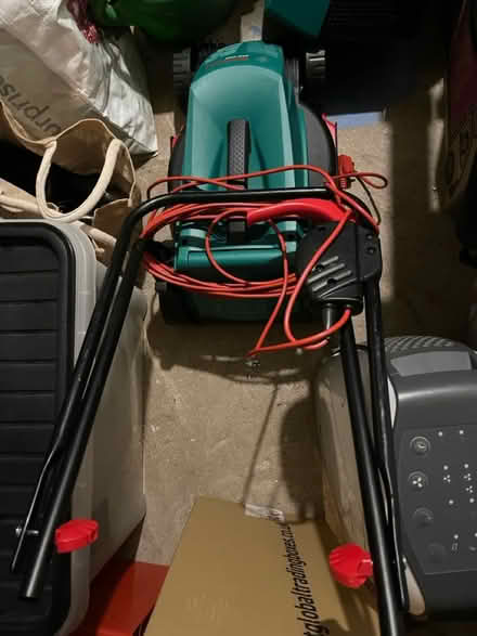 Photo of free Almost new Bosch lawnmower (Hackney E9) #1