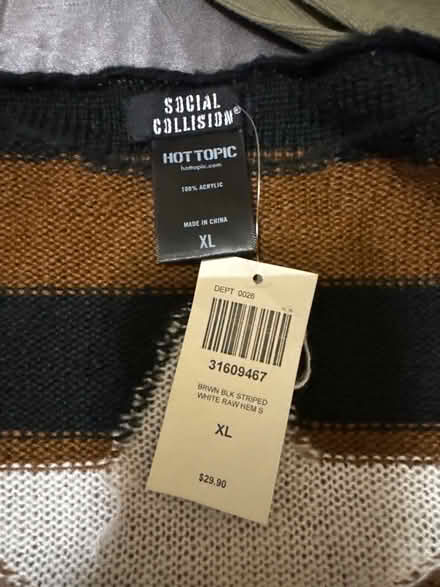 Photo of free Hot Topic Sweater (Clason Point Bronx NY) #2