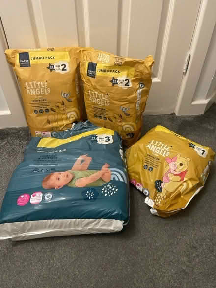 Photo of free New Nappies size 1, 2 & 3 opened (Dy49ej) #1
