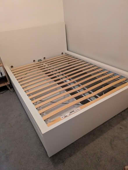 Photo of free IKEA white Malm bed with 2 drawers (York YO26) #1