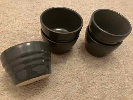 Photo of free 6 x dark grey ramekins (Emmbrook RG41) #1