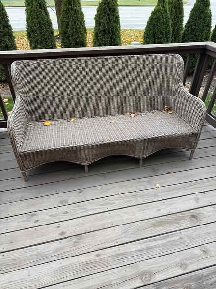 Photo of free Outdoor couch and table (Clawson) #1