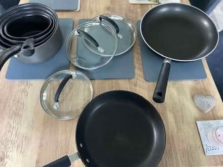 Photo of free Set of non-stick pots & 2 frying pans (Haywards Heath RH16) #1