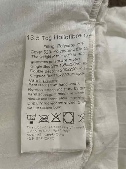 Photo of free Double duvet (Oakworth) #3