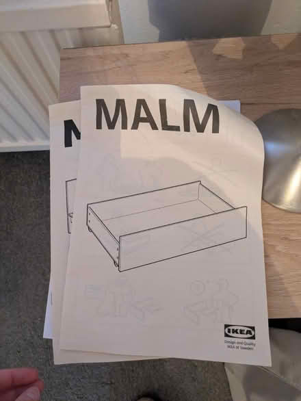 Photo of free IKEA white Malm bed with 2 drawers (York YO26) #4