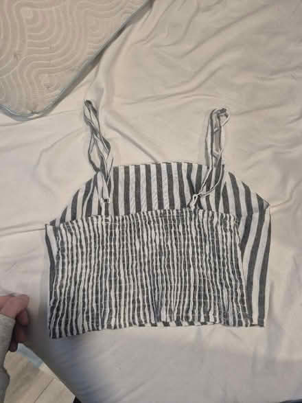 Photo of free Blue Striped Crop Top (S) (Abington) #2