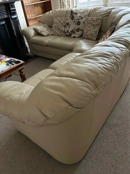 Photo of free Leather corner sofa (Bathwick) #2