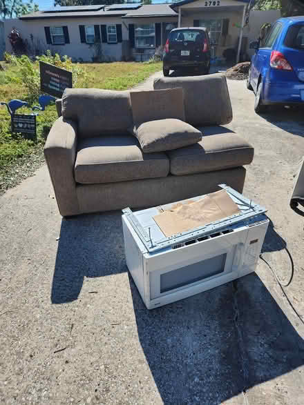 Photo of free Sofa, microwave, cabinet panels (Largo) #1