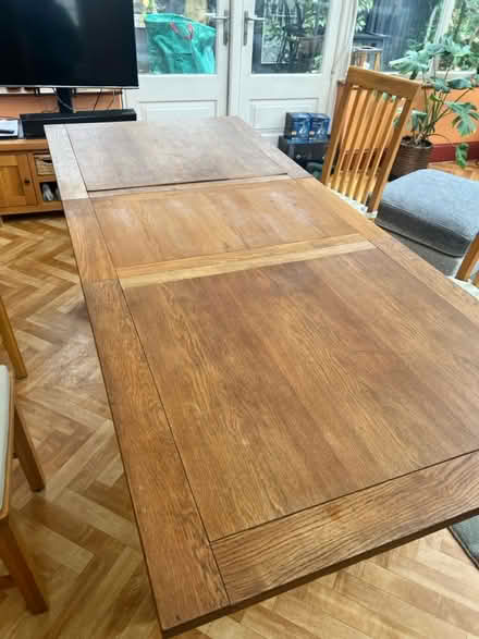 Photo of free Solid Wood dining table (6-8 per) (Barnes SW13) #2