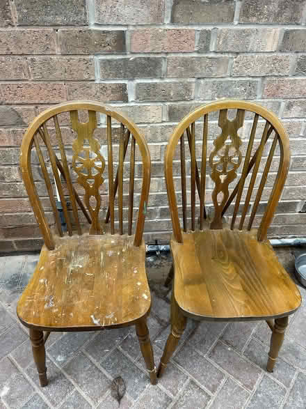 Photo of free 2 wooden chairs (Norton (S8)) #1