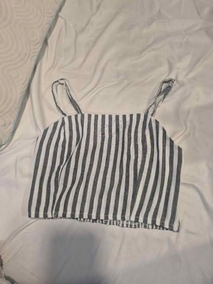 Photo of free Blue Striped Crop Top (S) (Abington) #1