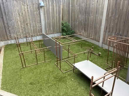 Photo of free Copper and wood shelving unit (Forest Gate E7) #2