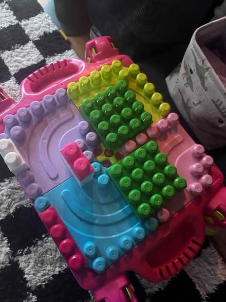Photo of free Mega blocks table and pieces (Borrowash) #2