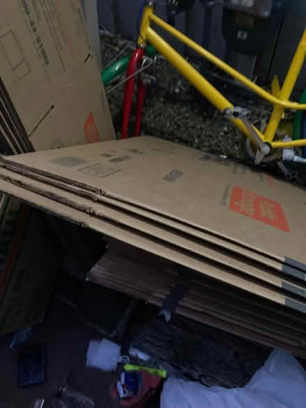 Photo of free Small and medium flattened boxes (Foothill Boulevard Cupertino) #1