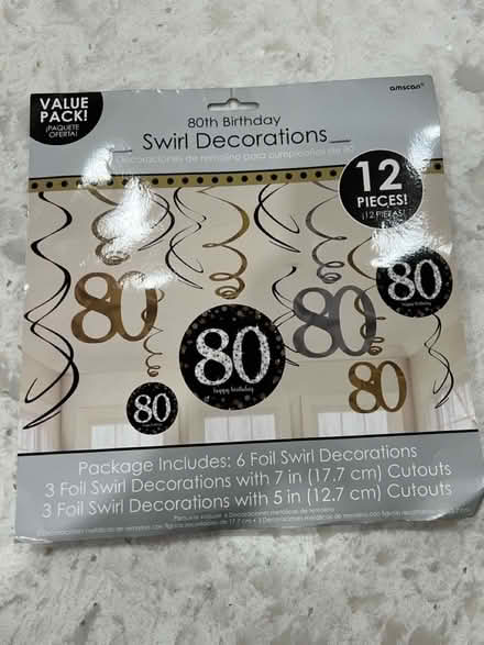 Photo of free 80th birthday decorations (North Oakville) #2