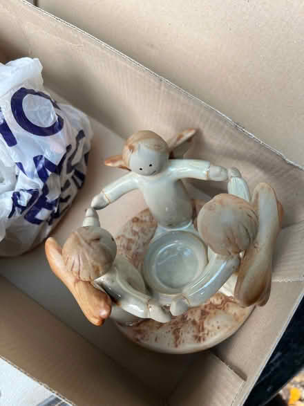Photo of free Ceramic Christmas Tealight Angels (Fobbing SS17) #2
