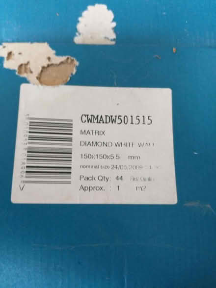 Photo of free Diamond white wall tiles 4 boxes (Oaklands, Welwyn AL6) #2