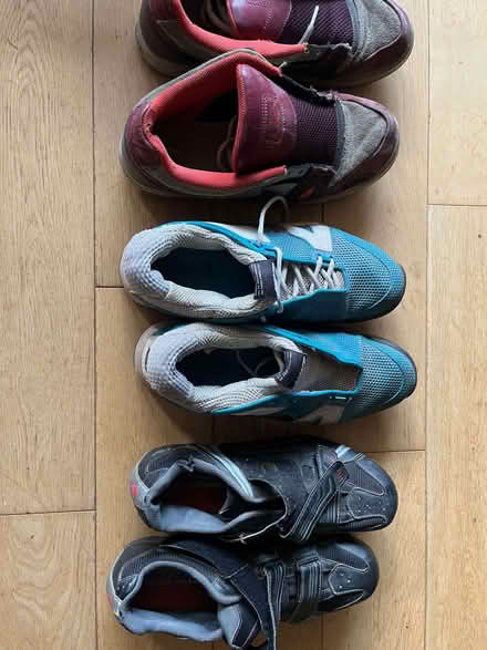 Photo of free trainers tennis shoes and cycling shoes size 10 (Wanstead E11) #1
