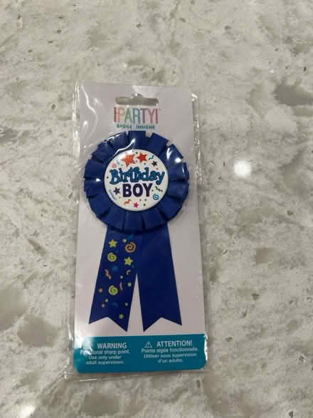 Photo of free Birthday Boy button (North Oakville) #1